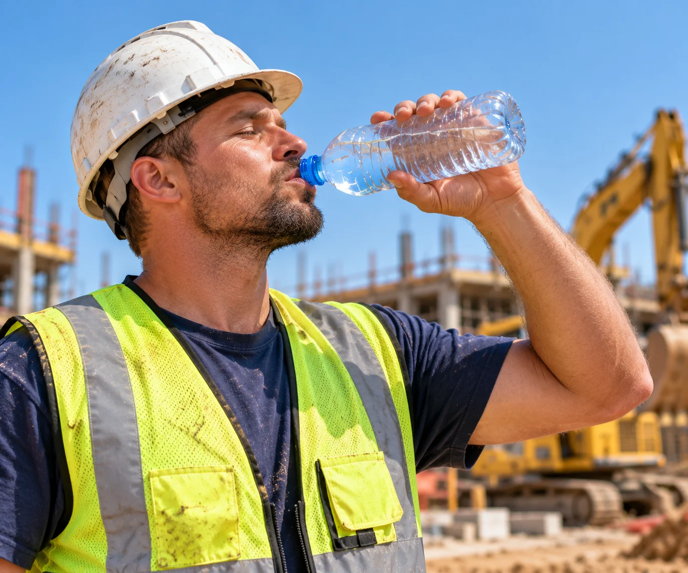 Large construction site infrastructure project environment
